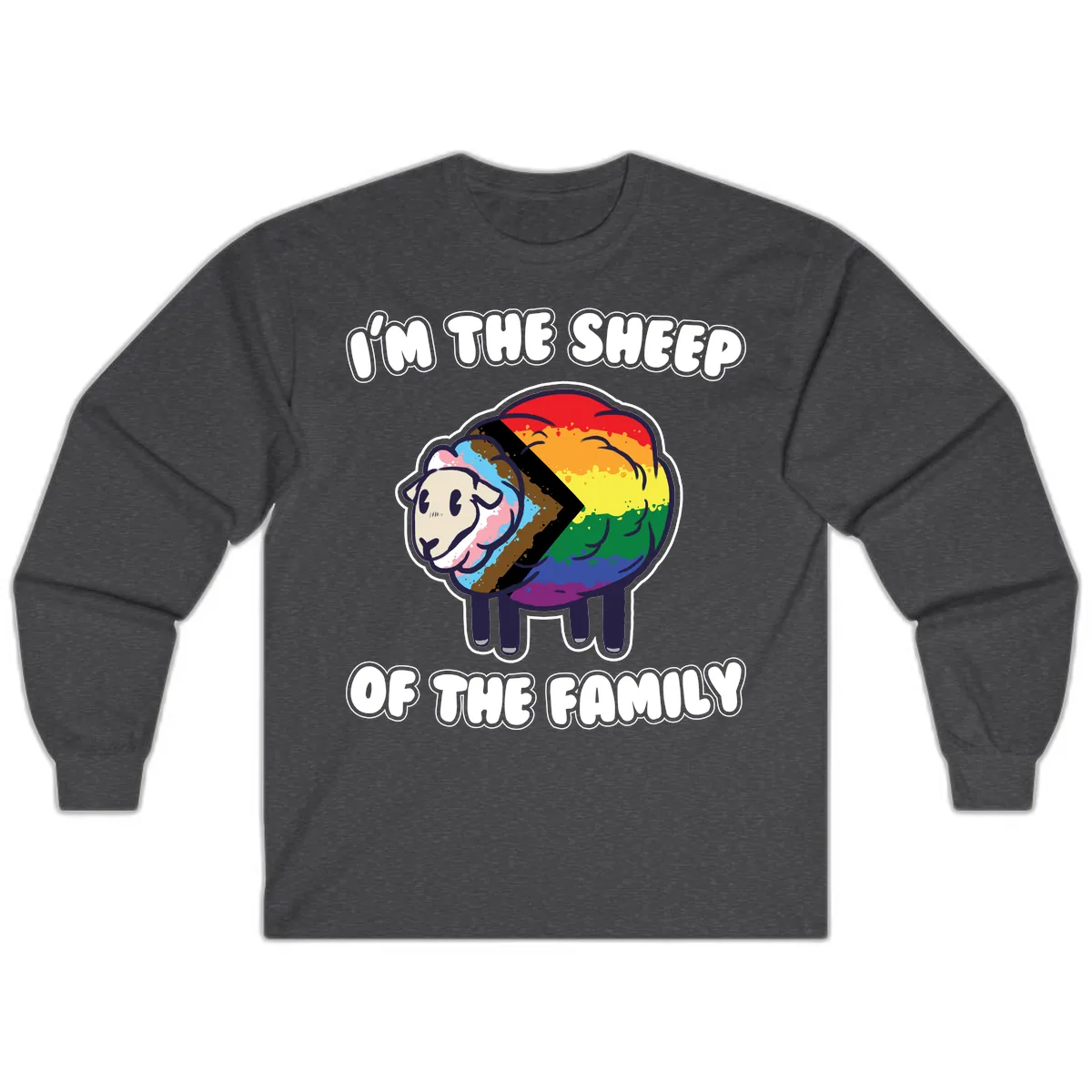 I'm The Sheep Of The Family Long Sleeve in Dark Heather