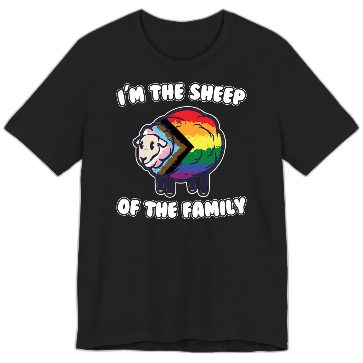 I'm The Sheep Of The Family Premium T-Shirt in Black