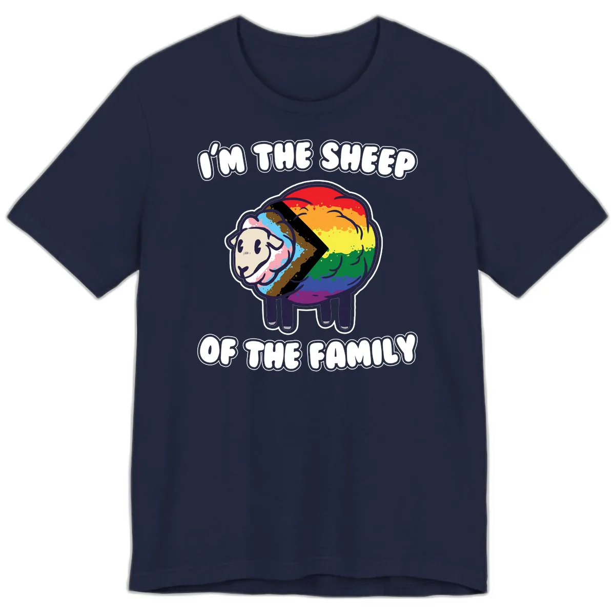 I'm The Sheep Of The Family Premium T-Shirt in Navy