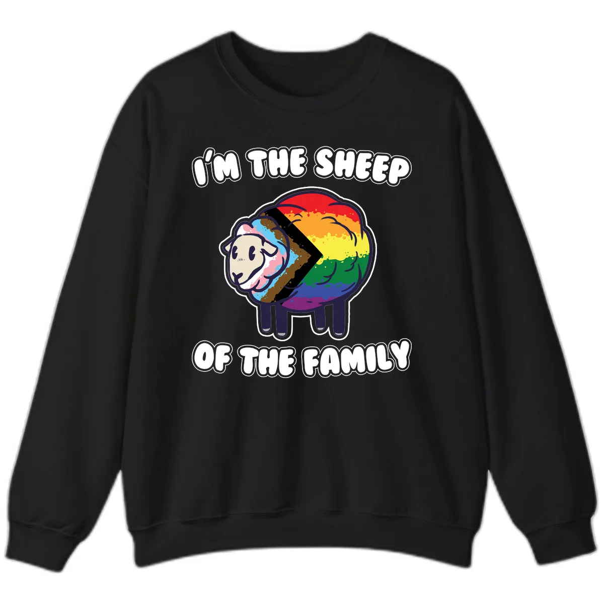 I'm The Sheep Of The Family Sweatshirt in Black