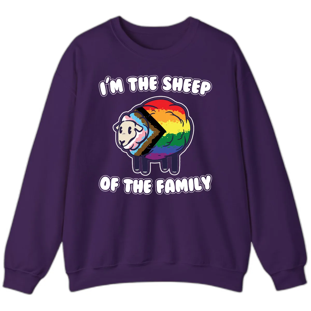 I'm The Sheep Of The Family Sweatshirt in Purple