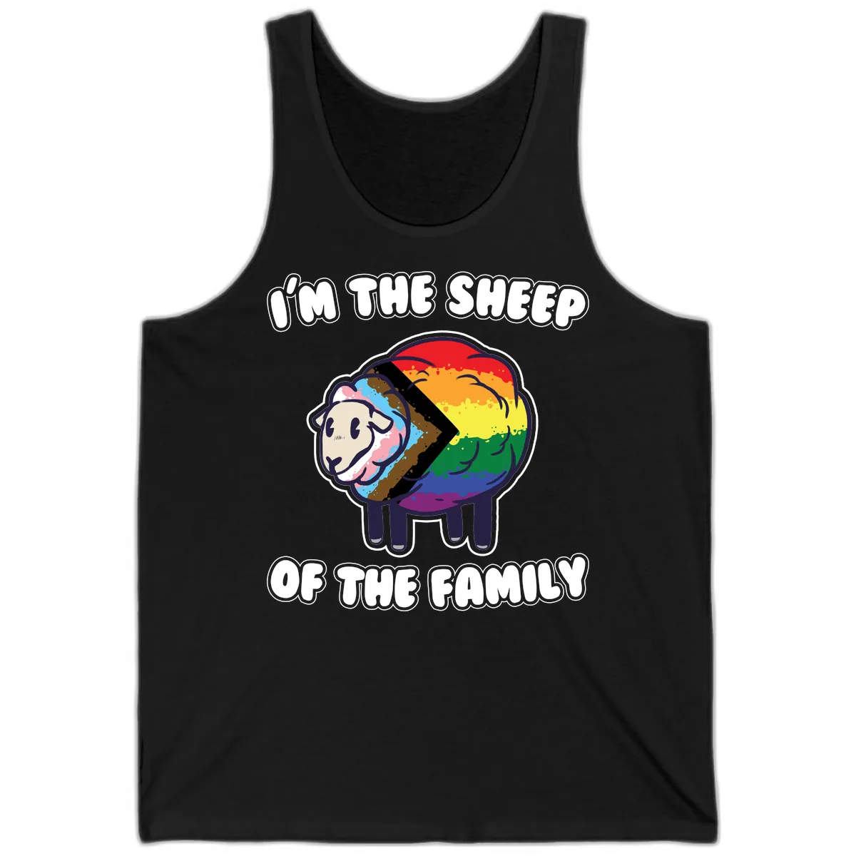 I'm The Sheep Of The Family Tank in Black