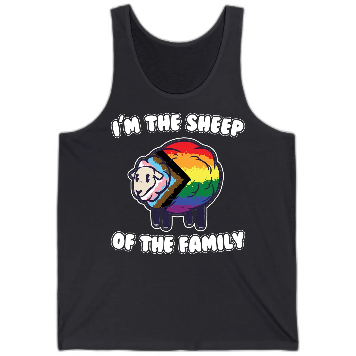 I'm The Sheep Of The Family Tank in Dark Grey