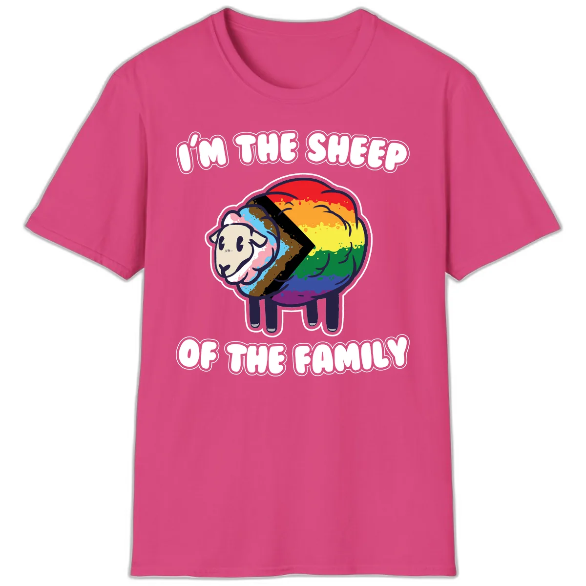 I'm The Sheep Of The Family T-Shirt in Heliconia