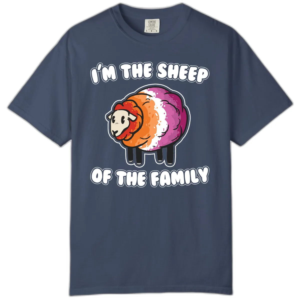 I'm The Sheep Of The Family Comfort Color in Midnight