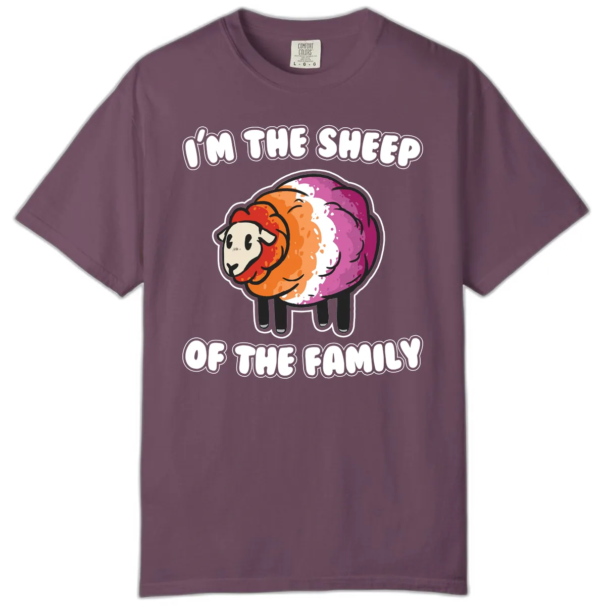I'm The Sheep Of The Family Comfort Color in Berry