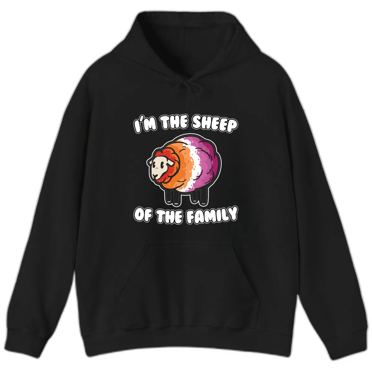 I'm The Sheep Of The Family Hoodie in Black