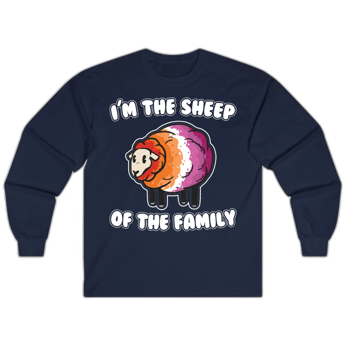 I'm The Sheep Of The Family Long Sleeve in Navy