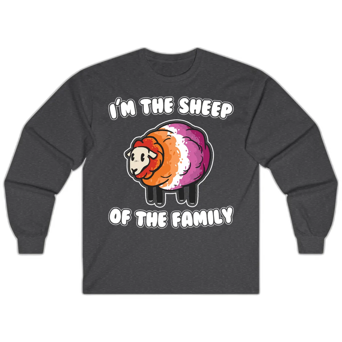 I'm The Sheep Of The Family Long Sleeve in Dark Heather