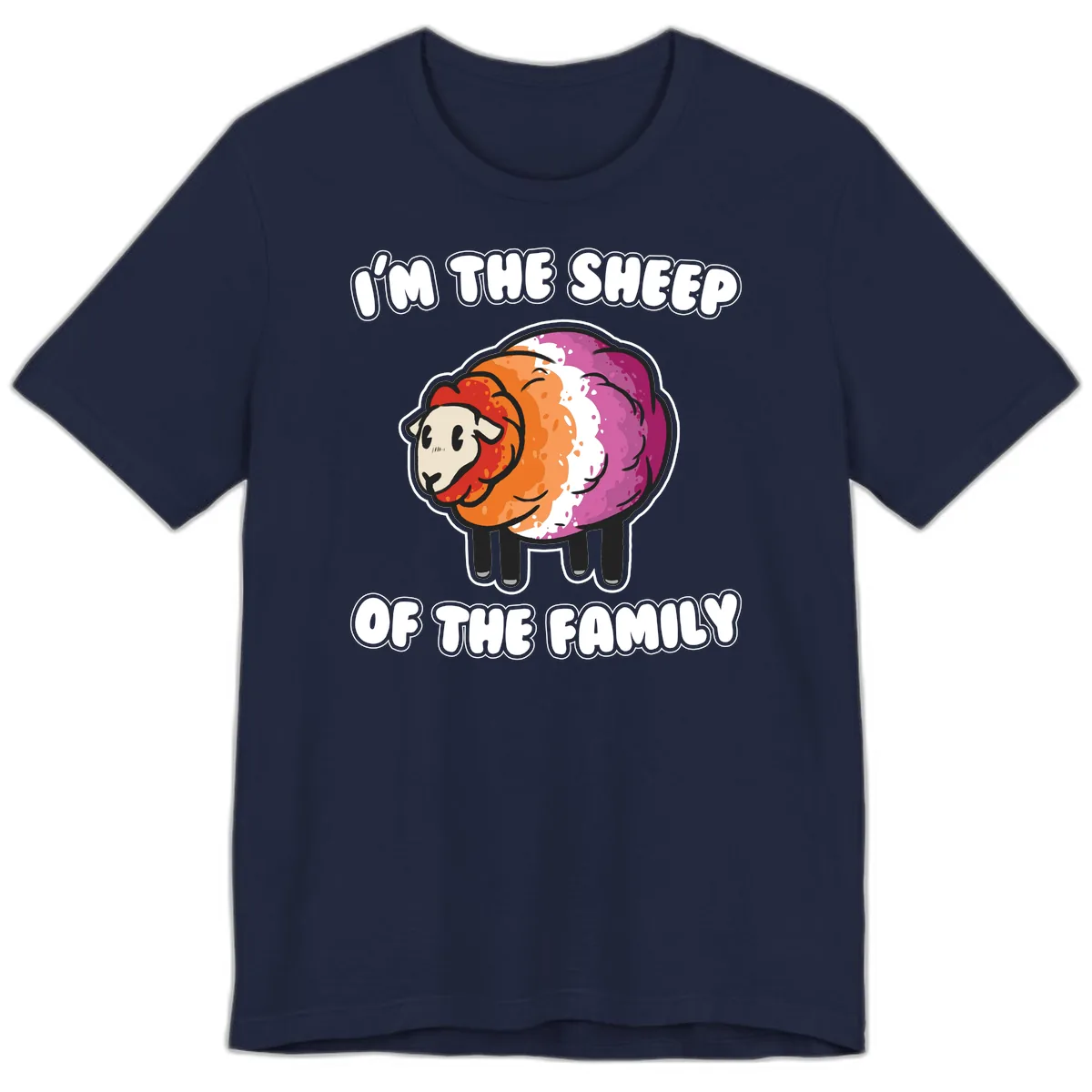 I'm The Sheep Of The Family Premium T-Shirt in Navy