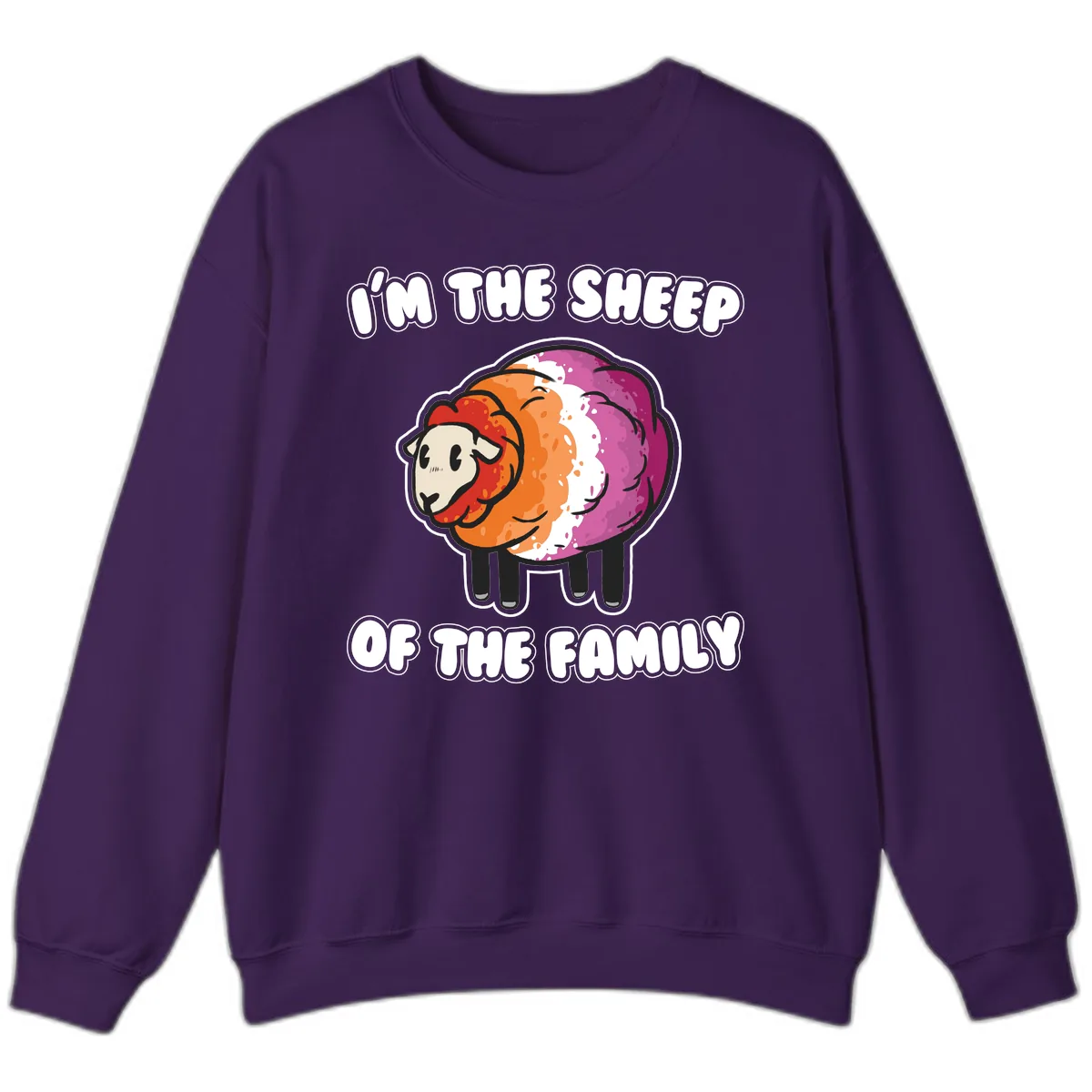 I'm The Sheep Of The Family Sweatshirt in Purple