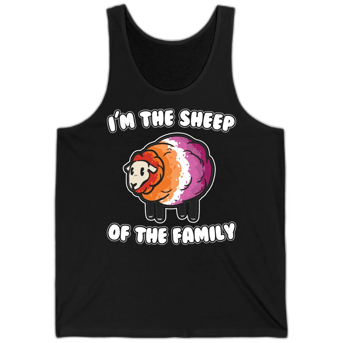 I'm The Sheep Of The Family Tank in Black