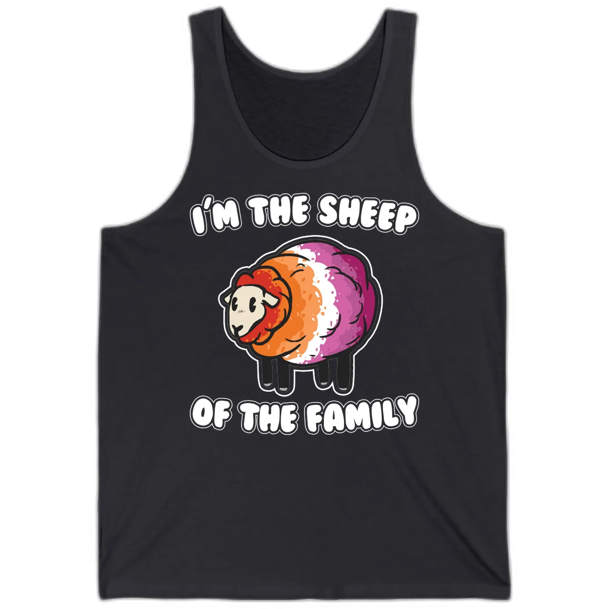 I'm The Sheep Of The Family Tank in Dark Grey