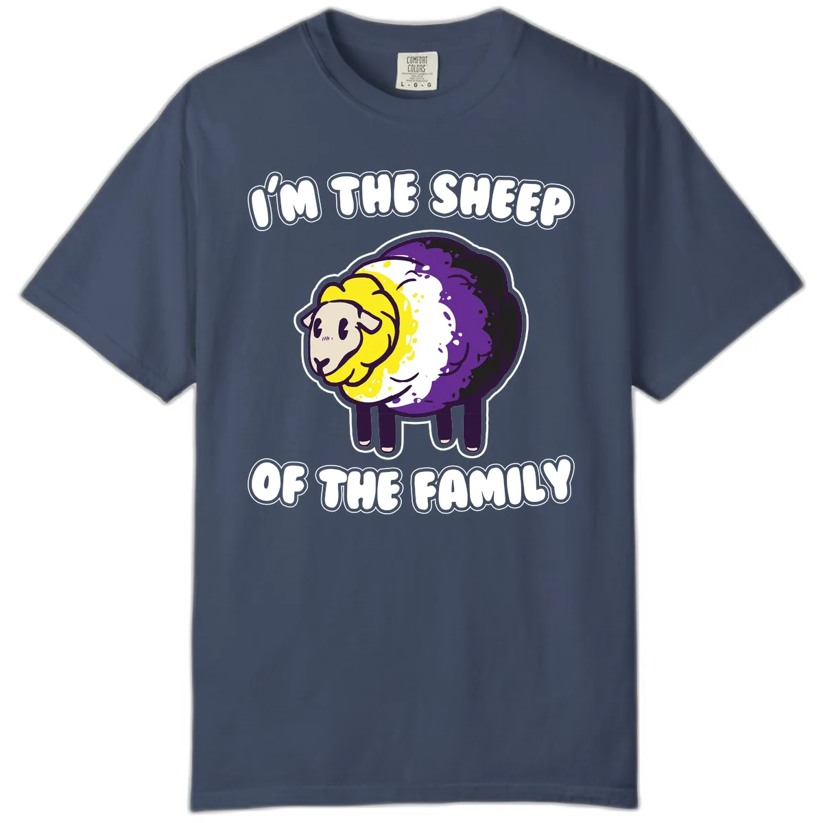 I'm The Sheep Of The Family Comfort Color in Midnight