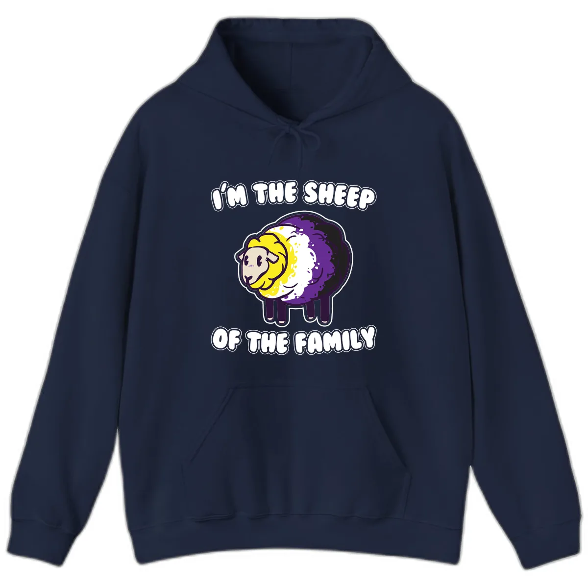 I'm The Sheep Of The Family Hoodie in Navy