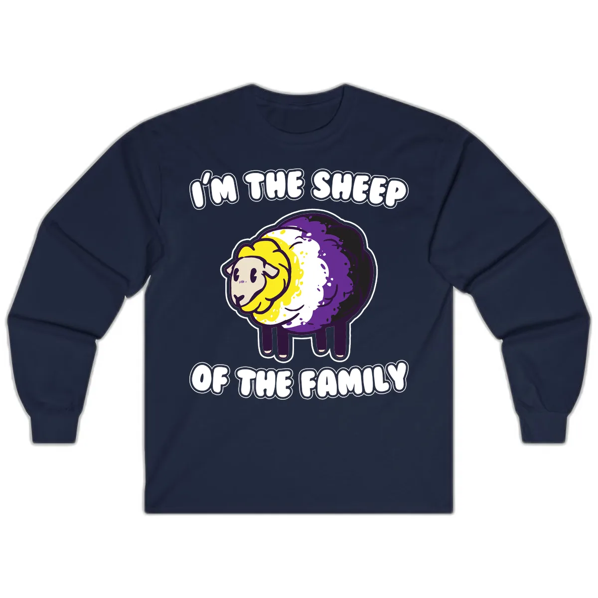 I'm The Sheep Of The Family Long Sleeve in Navy