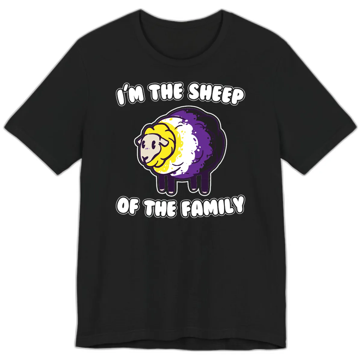 I'm The Sheep Of The Family Premium T-Shirt in Black