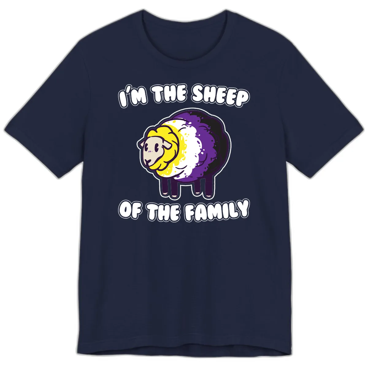 I'm The Sheep Of The Family Premium T-Shirt in Navy