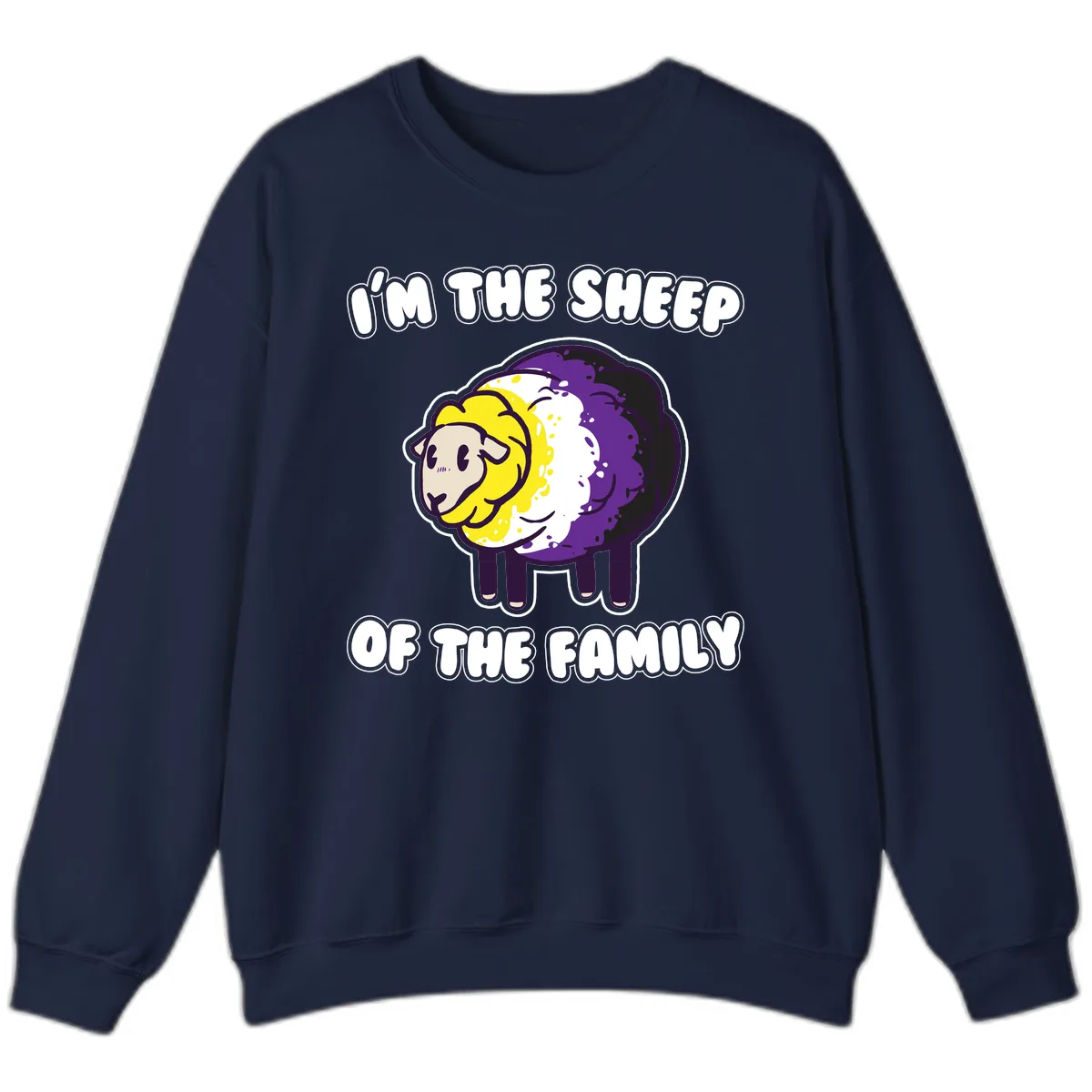 I'm The Sheep Of The Family Sweatshirt in Navy