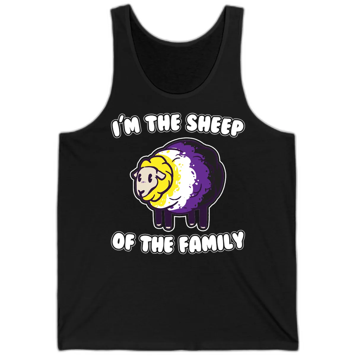 I'm The Sheep Of The Family Tank in Black