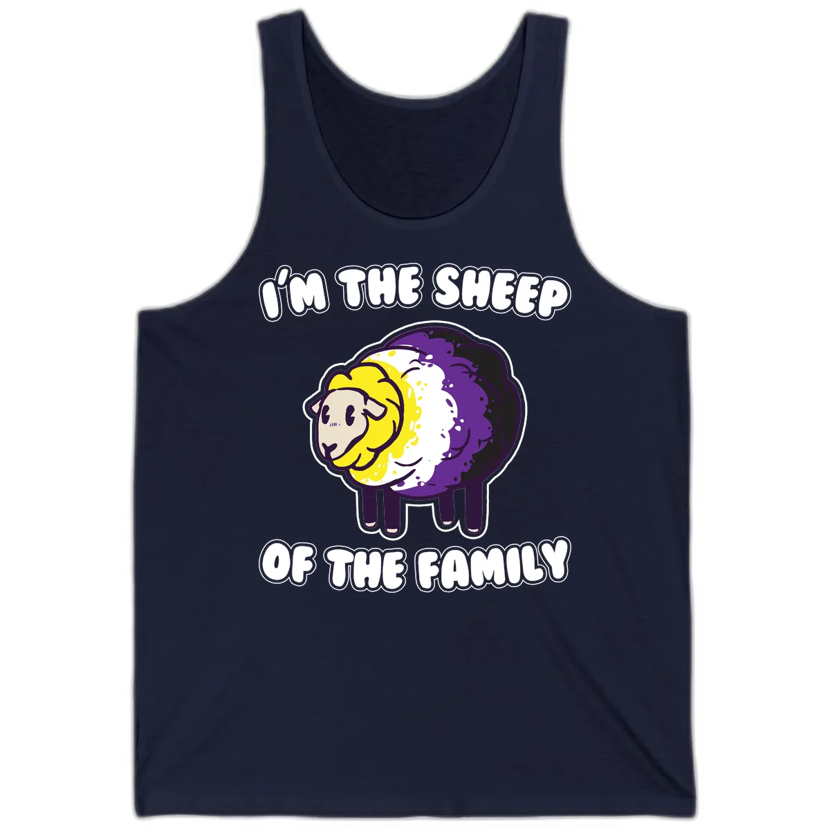 I'm The Sheep Of The Family Tank in Navy