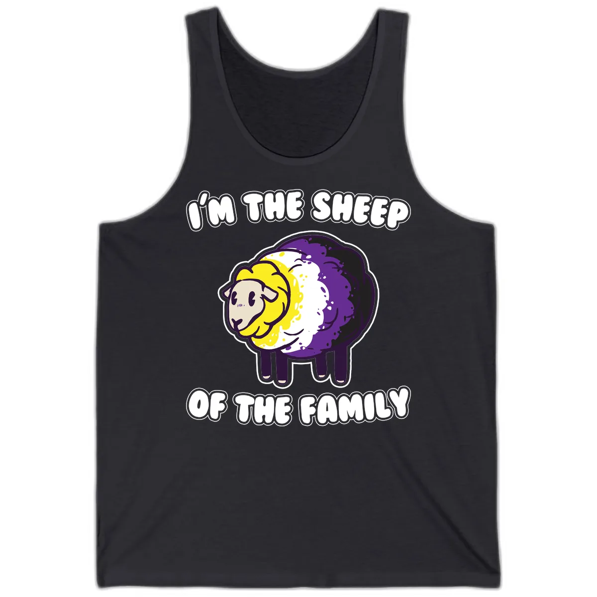 I'm The Sheep Of The Family Tank in Dark Grey