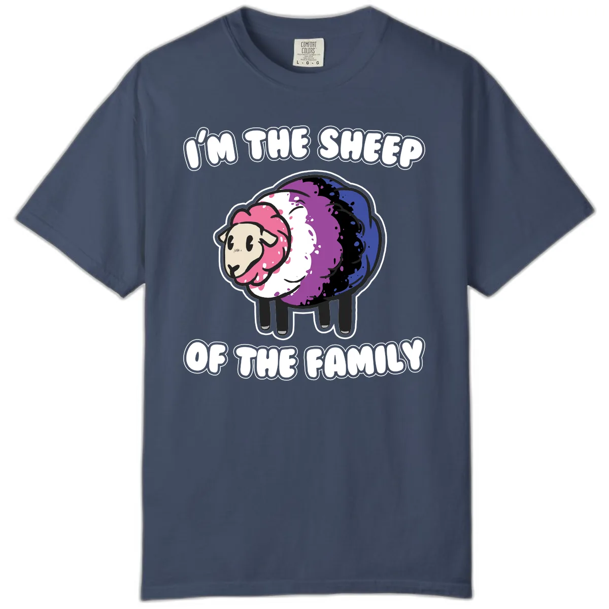 I'm The Sheep Of The Family Comfort Color in Midnight