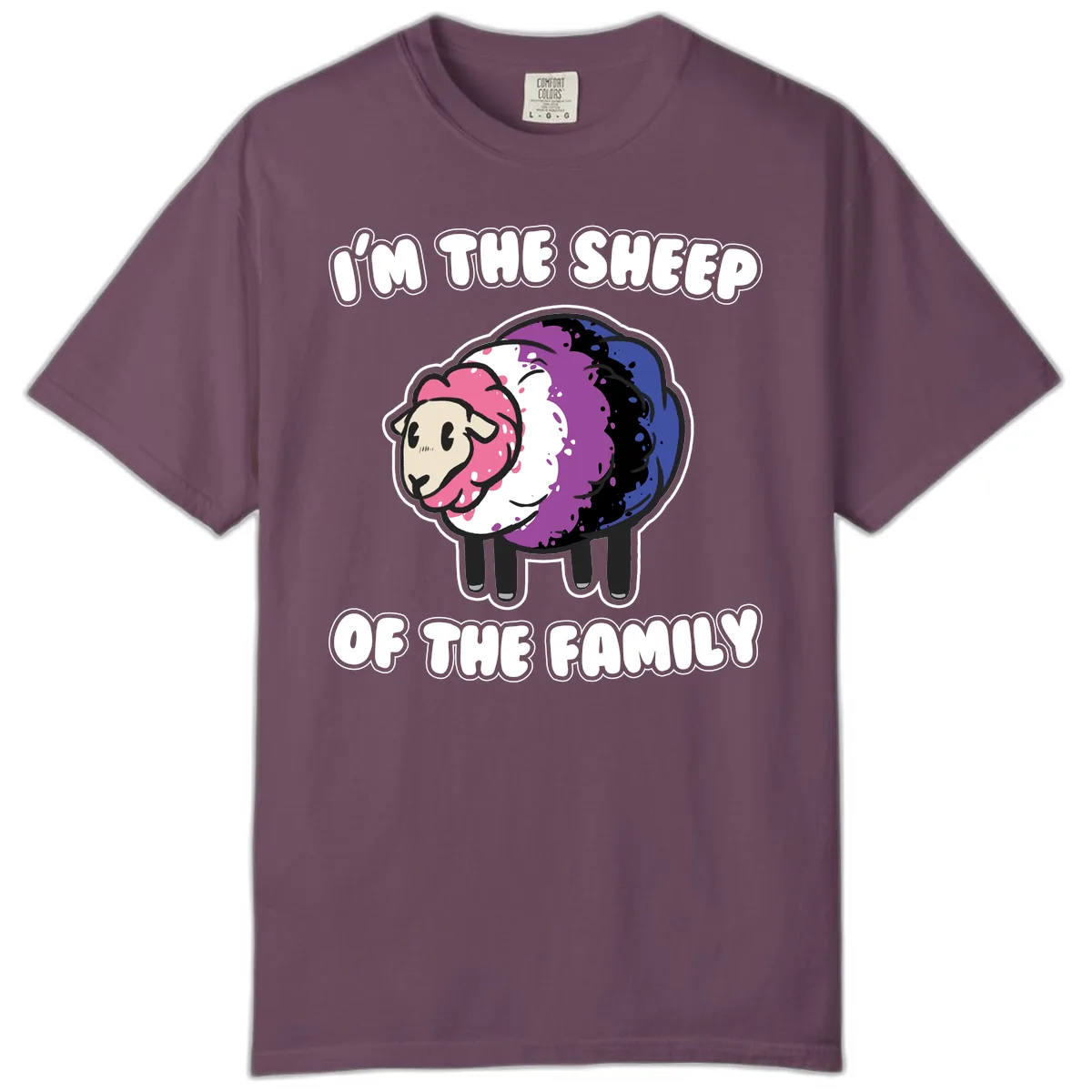 I'm The Sheep Of The Family Comfort Color in Berry