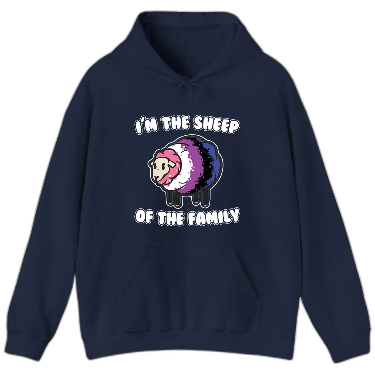 I'm The Sheep Of The Family Hoodie in Navy