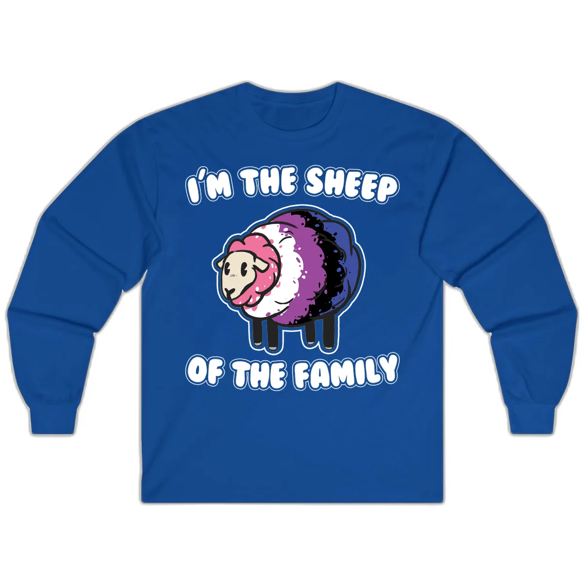 I'm The Sheep Of The Family Long Sleeve in Royal