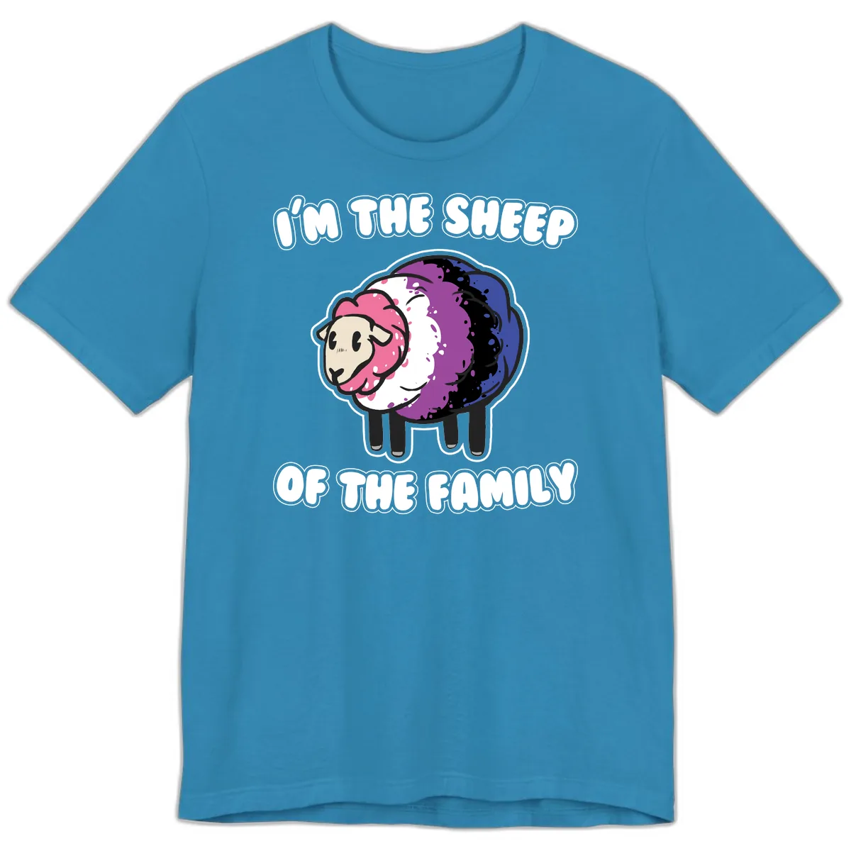 I'm The Sheep Of The Family Premium T-Shirt in Aqua