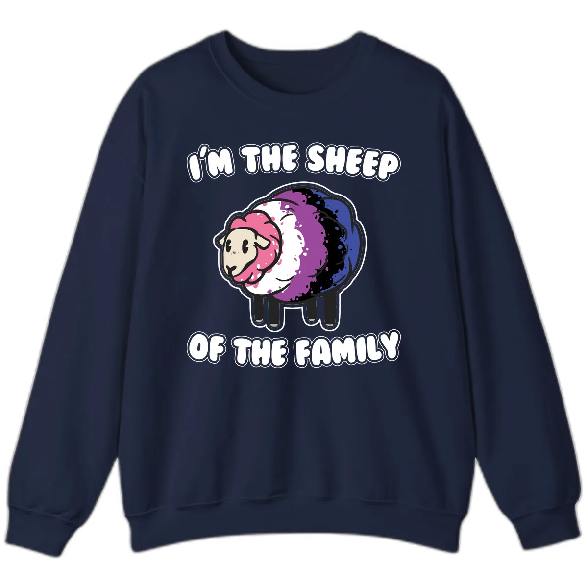 I'm The Sheep Of The Family Sweatshirt in Navy