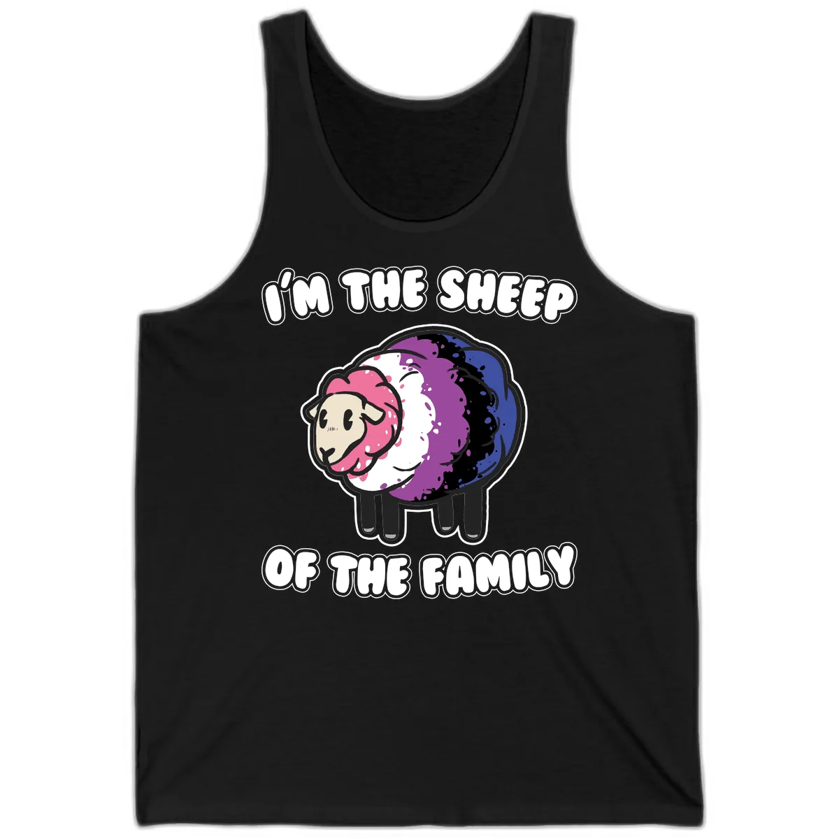 I'm The Sheep Of The Family Tank in Black