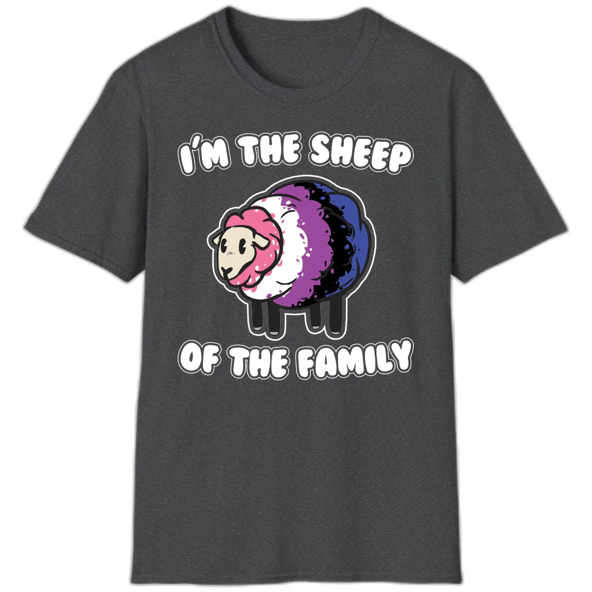 I'm The Sheep Of The Family T-Shirt in Dark Heather