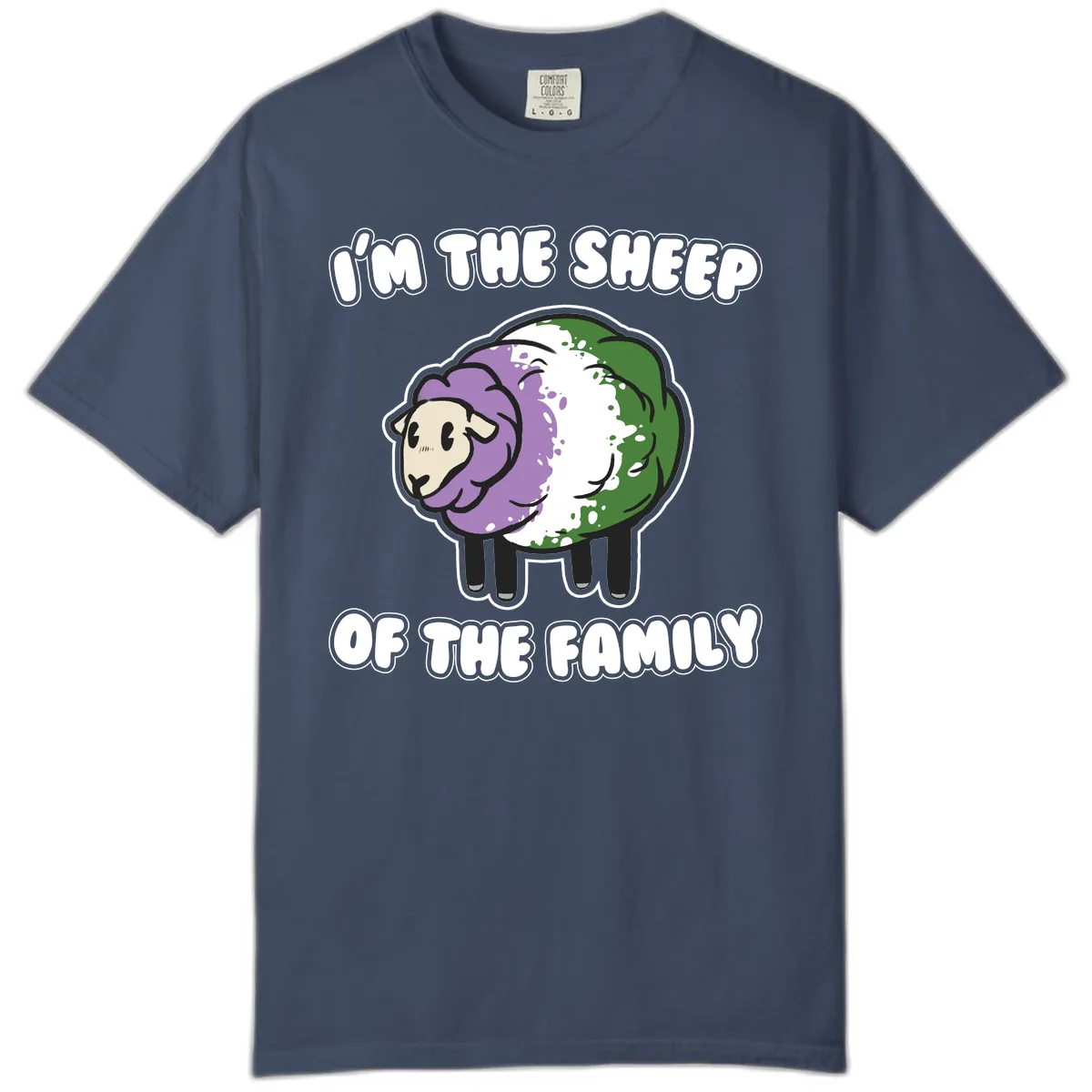 I'm The Sheep Of The Family Comfort Color in Midnight