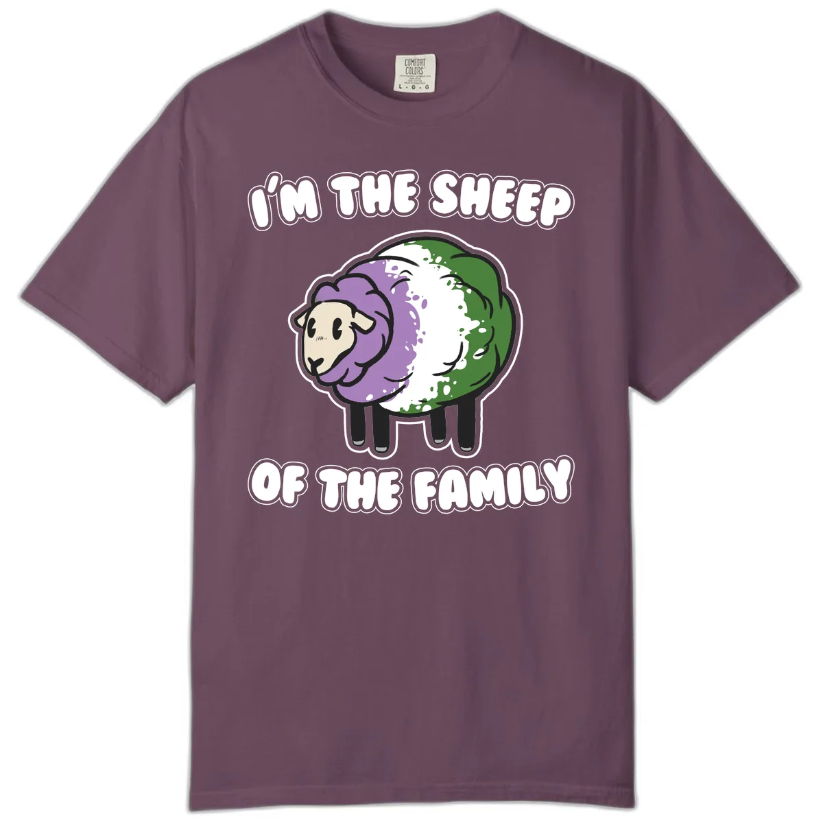 I'm The Sheep Of The Family Comfort Color in Berry