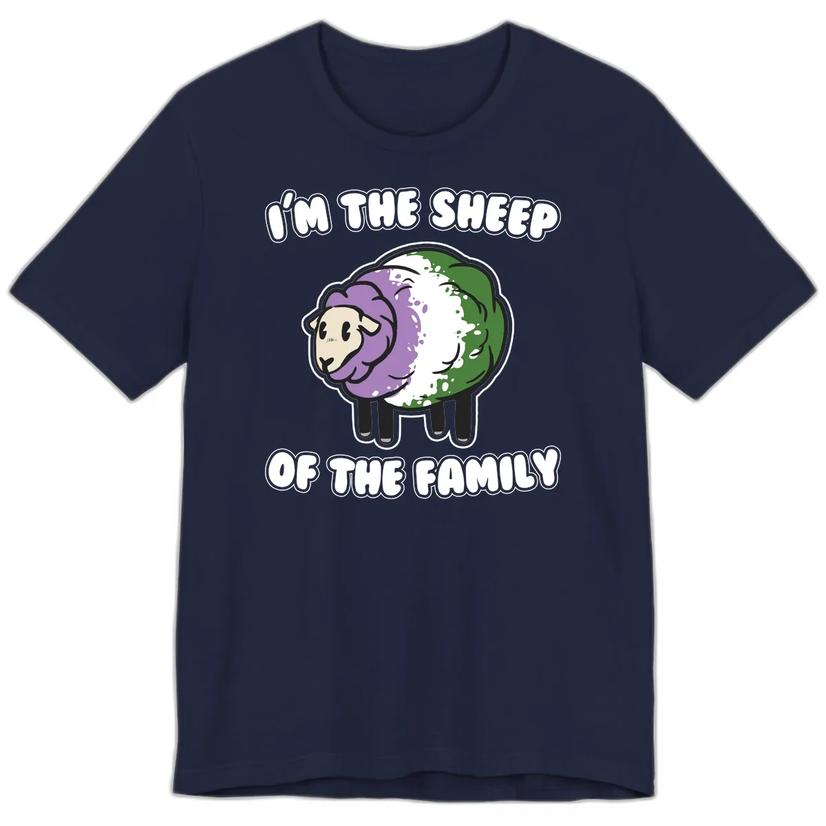I'm The Sheep Of The Family Premium T-Shirt in Navy