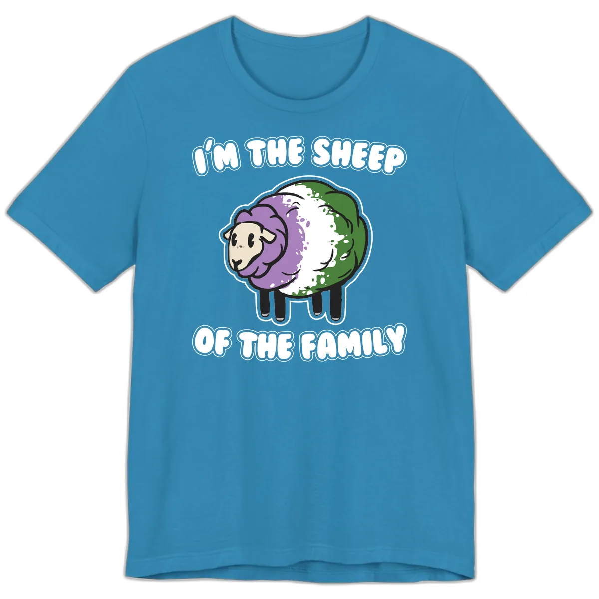 I'm The Sheep Of The Family Premium T-Shirt in Aqua