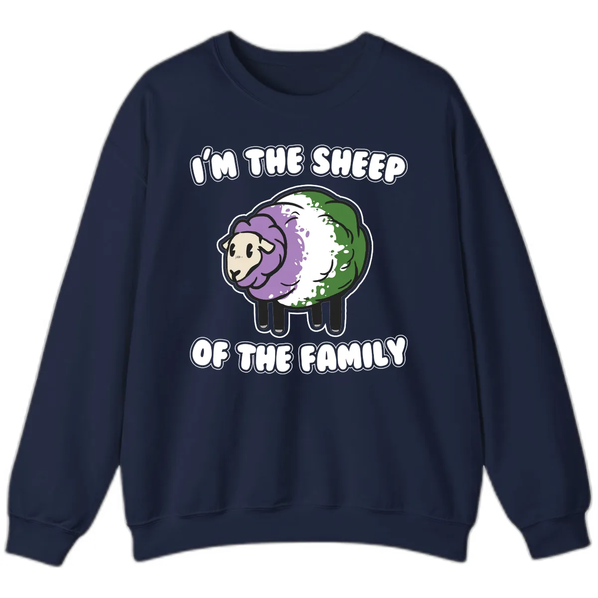 I'm The Sheep Of The Family Sweatshirt in Navy