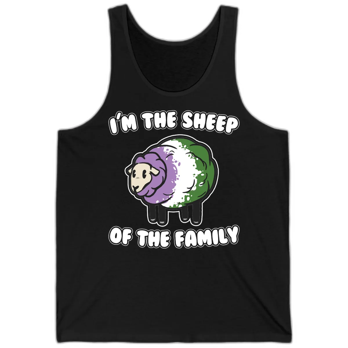 I'm The Sheep Of The Family Tank in Black