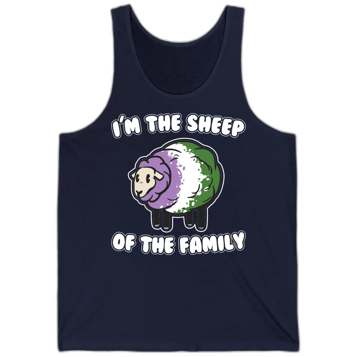 I'm The Sheep Of The Family Tank in Navy