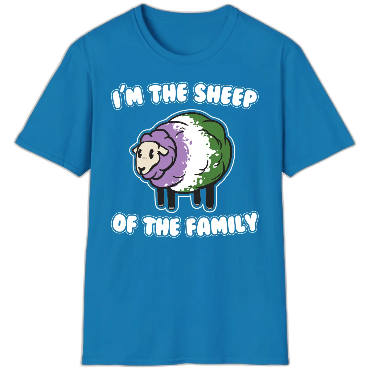 I'm The Sheep Of The Family T-Shirt in Sapphire