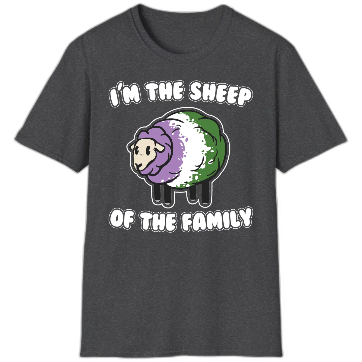 I'm The Sheep Of The Family T-Shirt in Dark Heather
