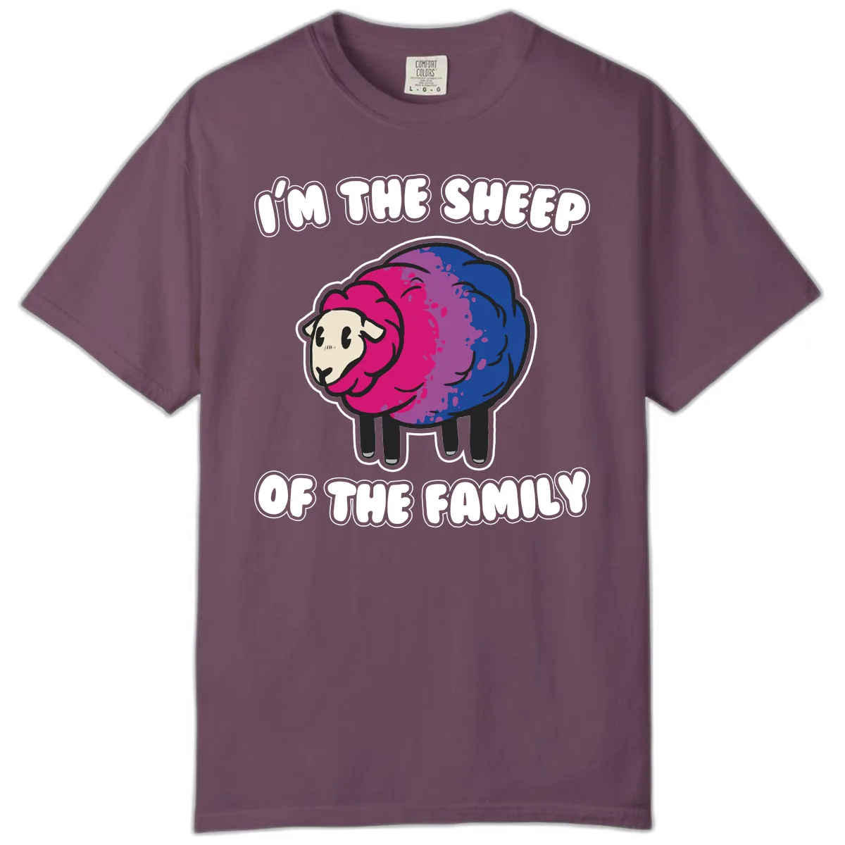 I'm The Sheep Of The Family Comfort Color in Berry