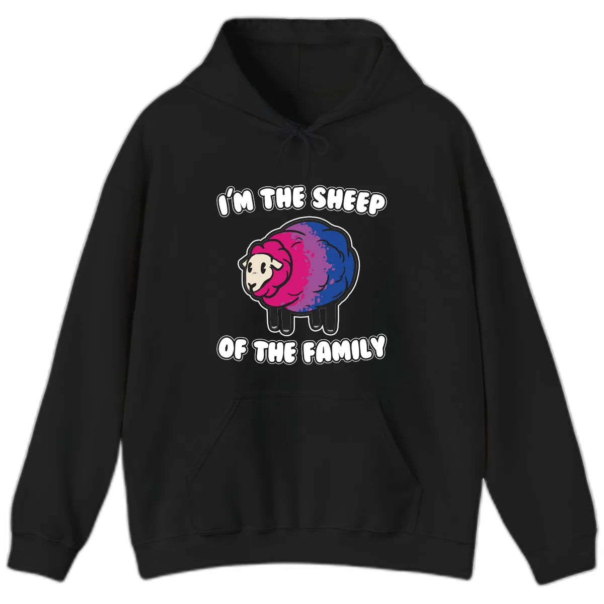 I'm The Sheep Of The Family Hoodie in Black
