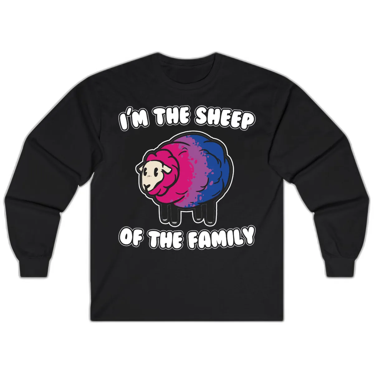 I'm The Sheep Of The Family Long Sleeve in Black