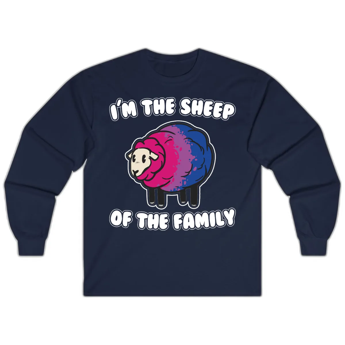 I'm The Sheep Of The Family Long Sleeve in Navy