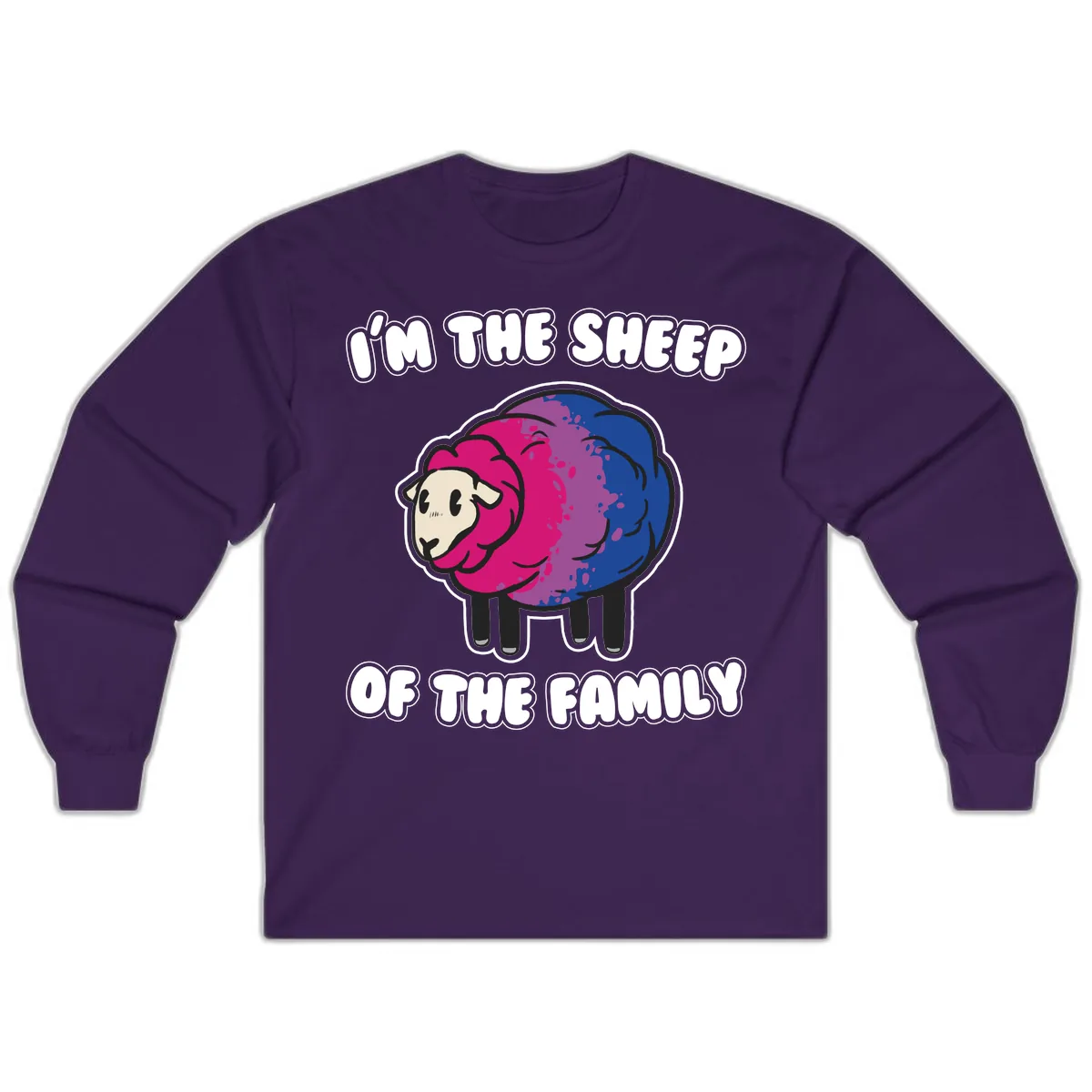 I'm The Sheep Of The Family Long Sleeve in Purple
