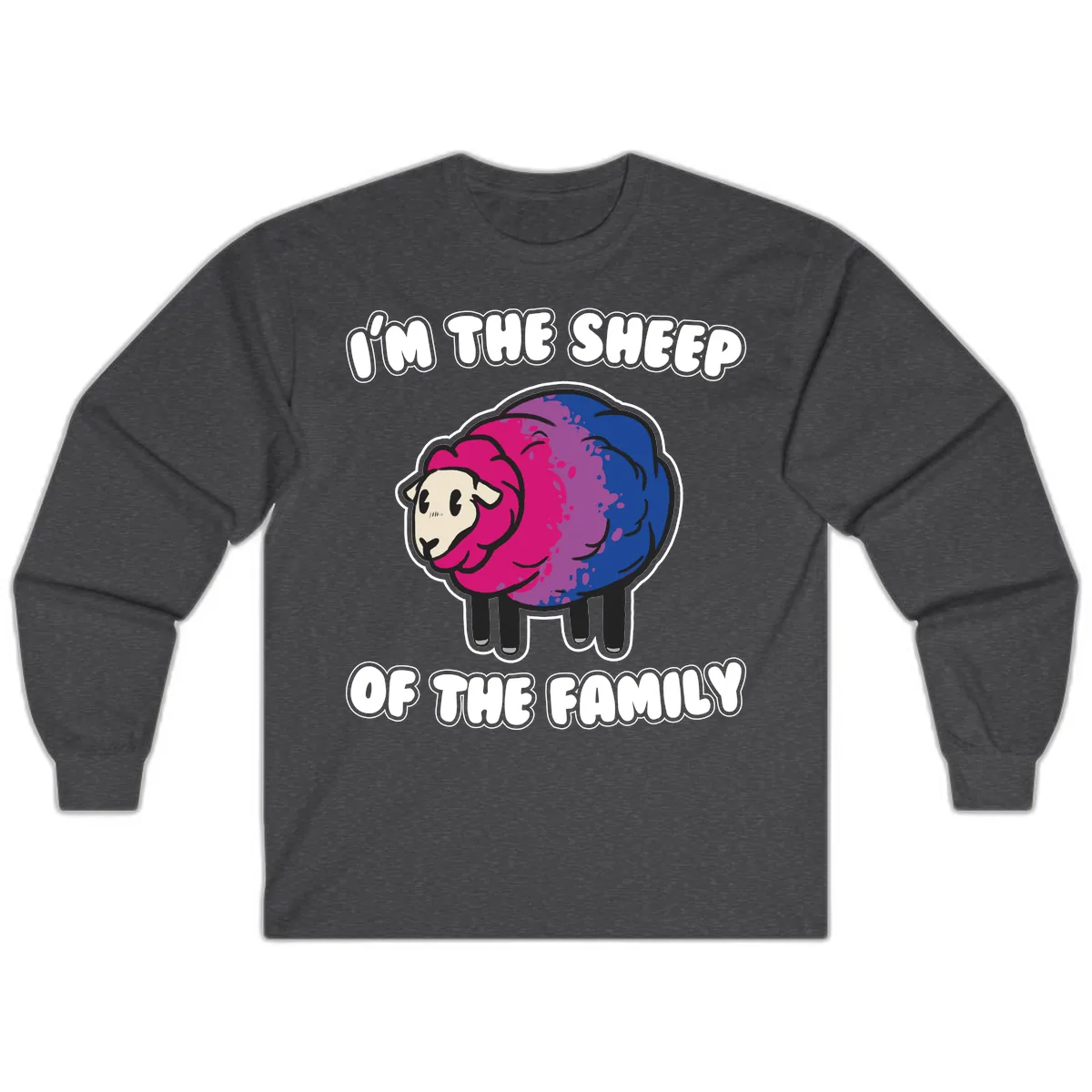 I'm The Sheep Of The Family Long Sleeve in Dark Heather