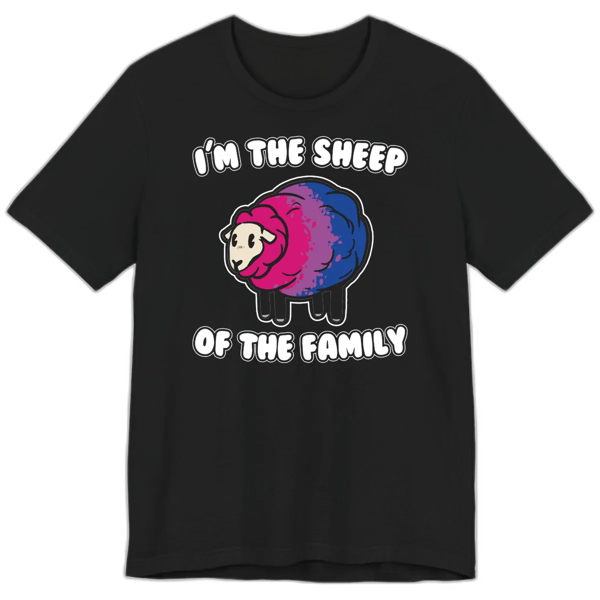 I'm The Sheep Of The Family Premium T-Shirt in Black